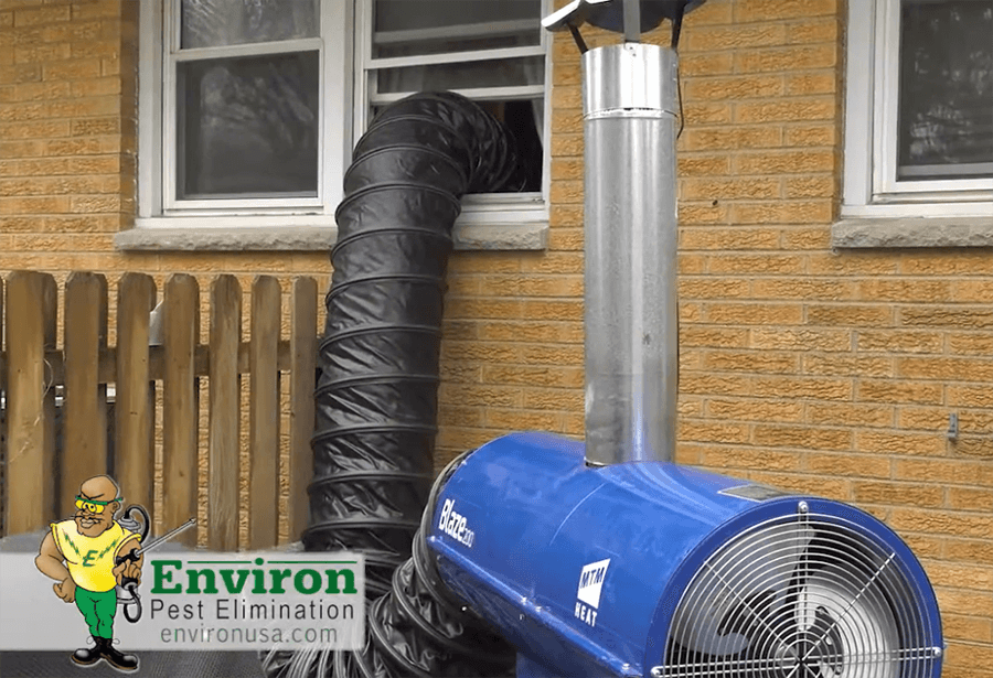 Environ Pest Elimination using industrial heat to rid residential home of bed bugs and other pests - Springfield, IL